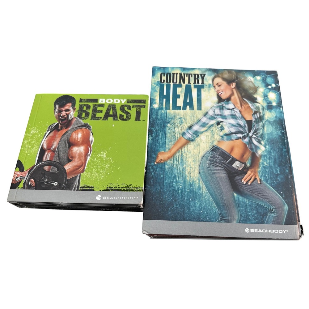 Beachbody Body Beast and Country Heat Workout DVD Bundle Sagi Kalev Autumn